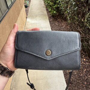 STELLA & MAX LEATHER WALLET CROSS BODY CHAIN PURSE